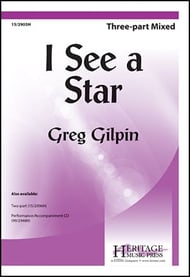 I See a Star Three-Part Mixed choral sheet music cover Thumbnail